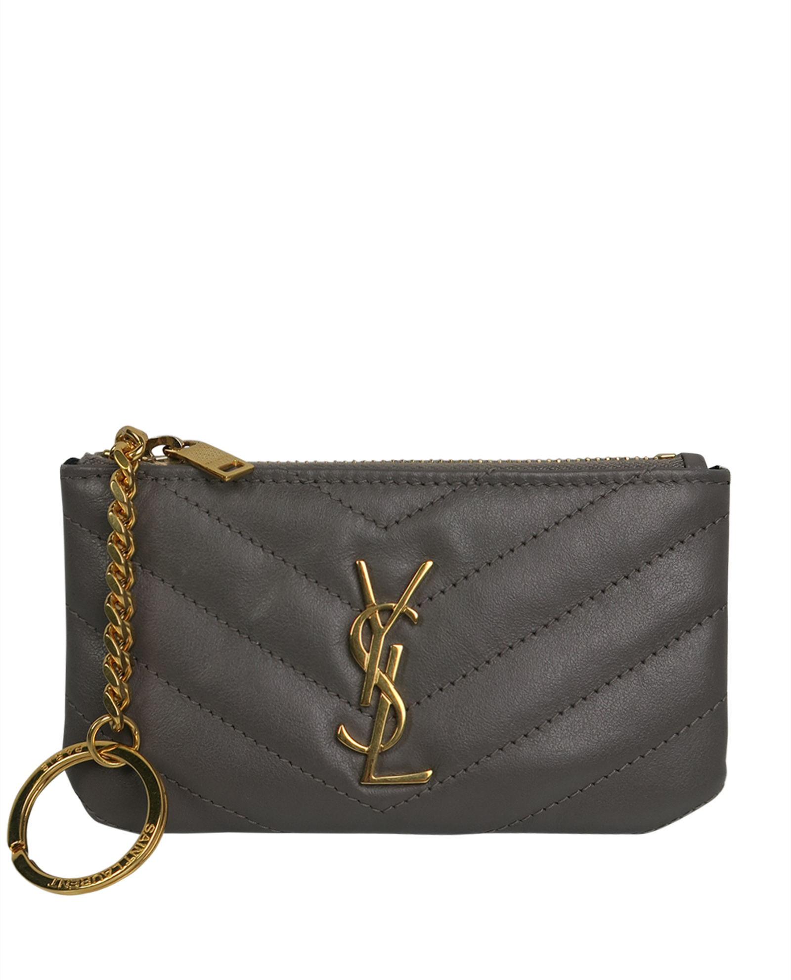 Yves Saint Laurent Monogram Key Pouch Small Leather Goods Designer Exchange Buy Sell Exchange